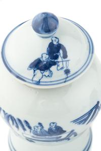 Four Chinese Blue and White Porcelain Vessels
