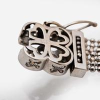 A 14K White Gold and Diamond Bracelet