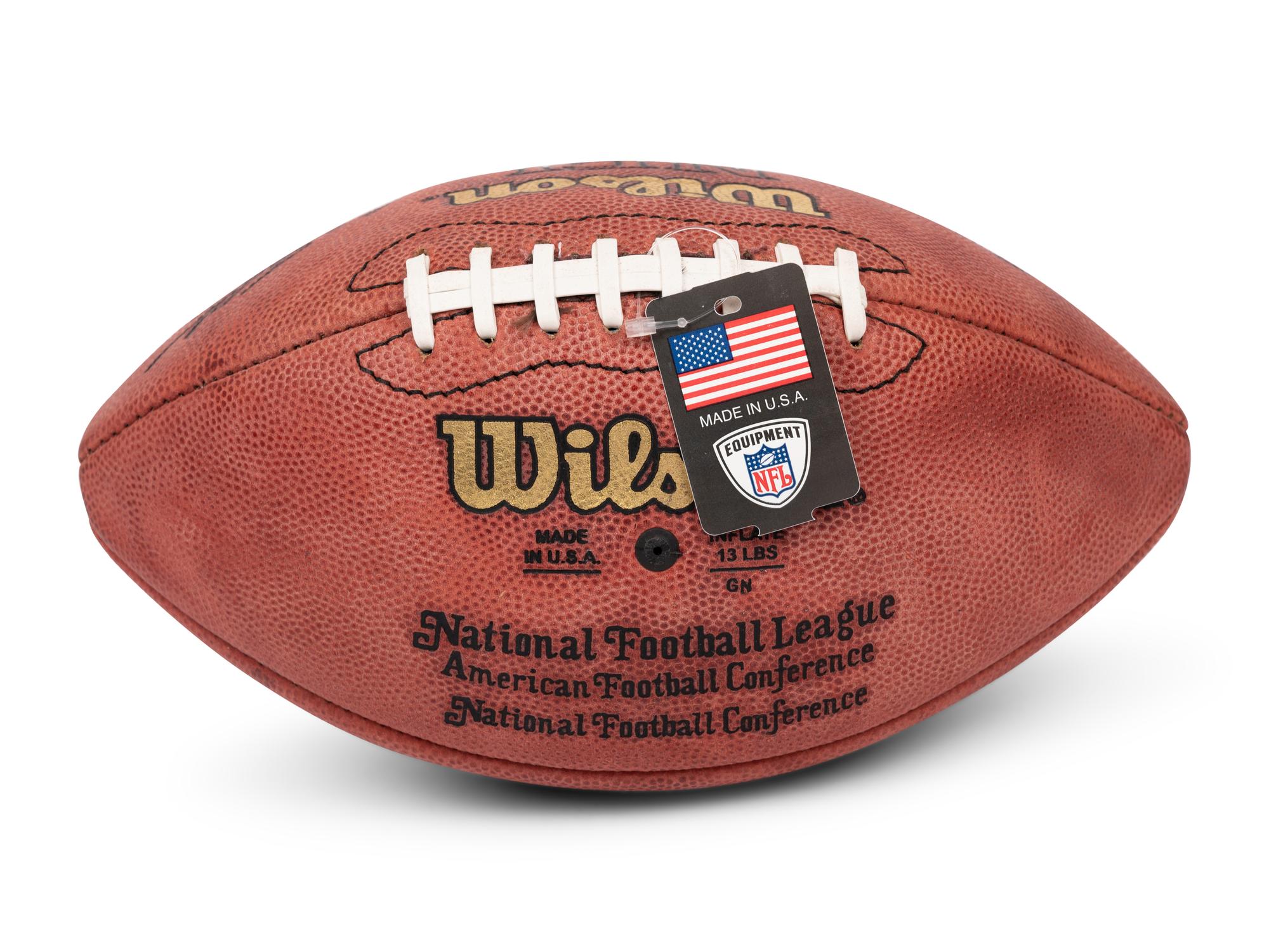 A Bo Jackson Boldly Signed Autograph Wilson NFL Football,