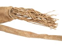 Apache Buffalo Hide Bowcase and Quiver, with Sinew-Backed Recurve Bow and Three Arrows