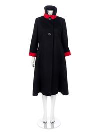 Two Designer Coats; One Yves Saint Laurent, One Pauline Trigère,