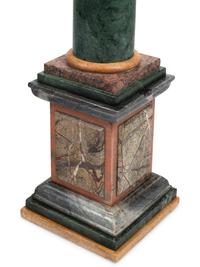 A Pair of Large Grand Tour Style Specimen Marble Column Ornaments