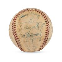 A Philadelphia Phillies Multi Signed Autograph Baseball With Additional 1950s Stars (Stan Musial, Enos Slaughter)