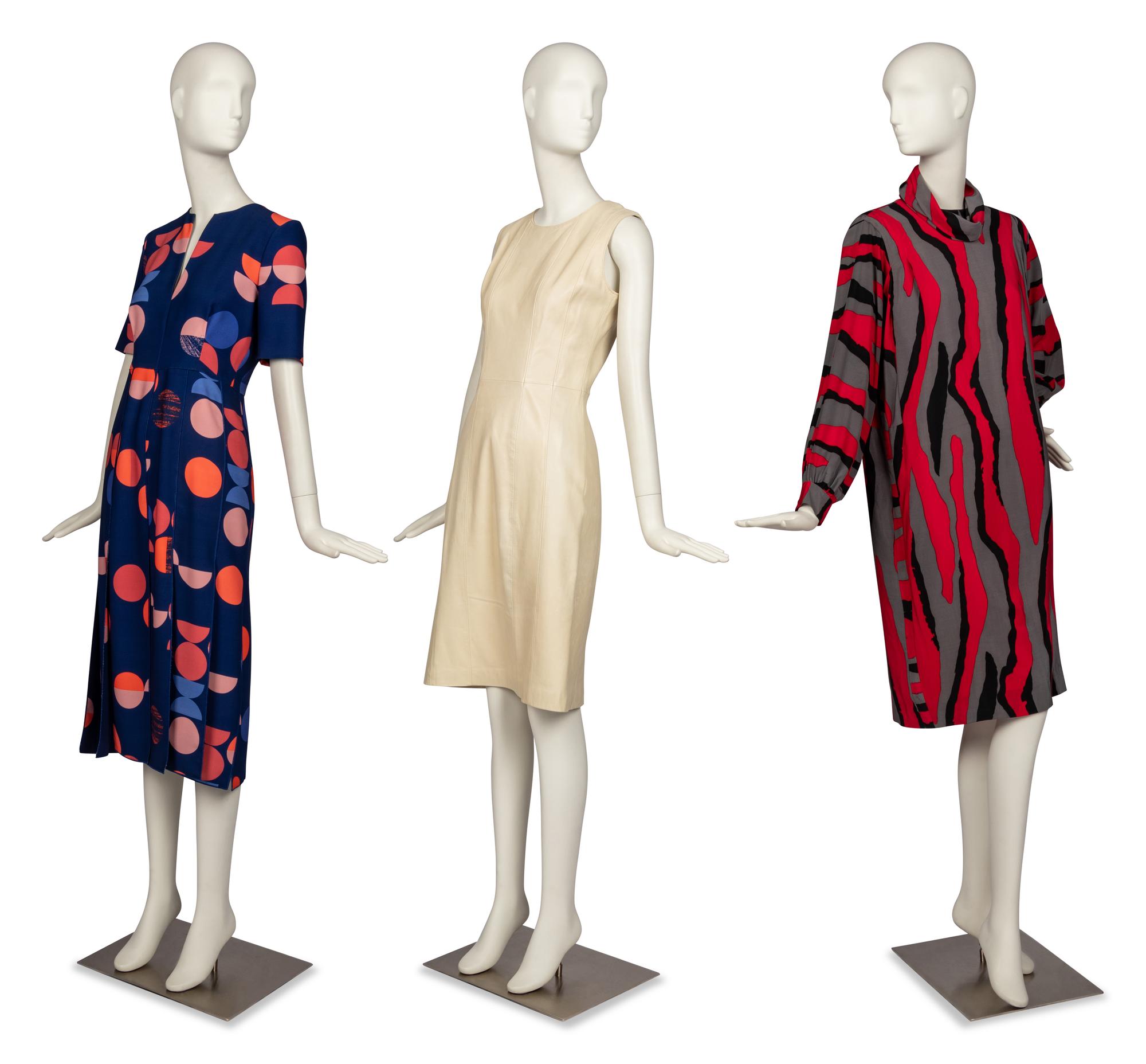 Three Designer Dresses by Victoria Beckham, Martin Margiela, and Balenciaga