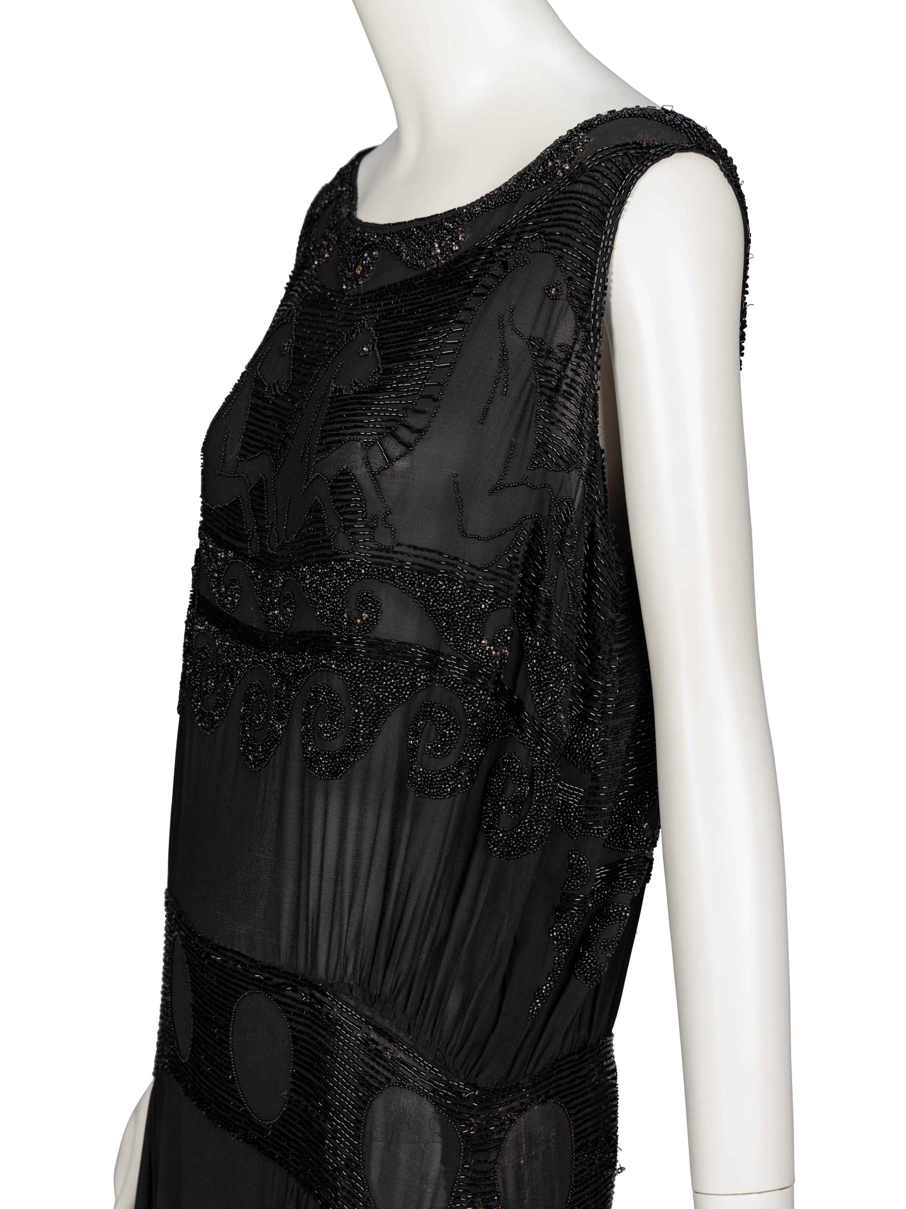 Attributed to Madeleine Vionnet, "Little Horses" Beaded Dress, 1920's