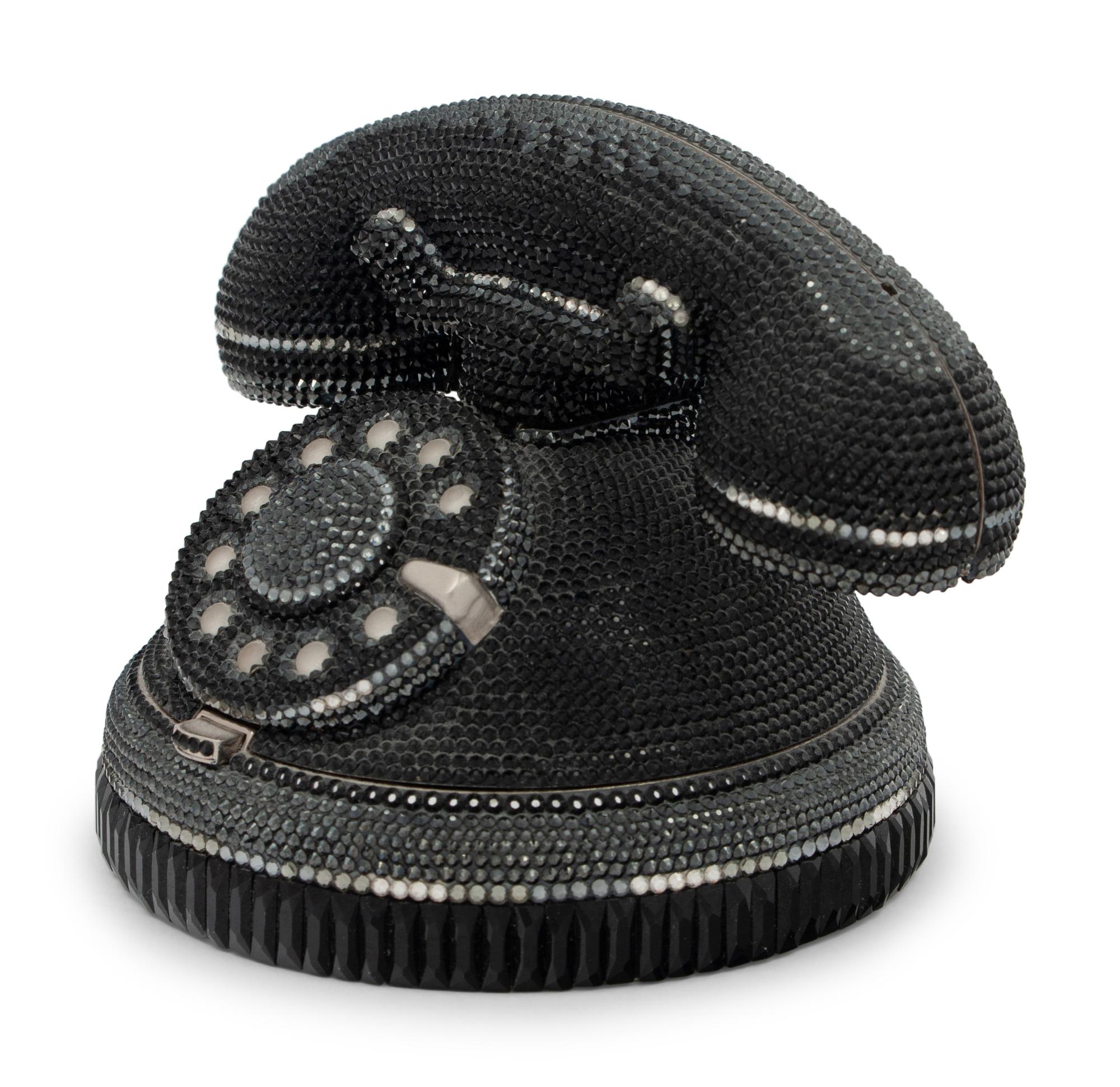 Judith Leiber Collector's Edition Black Rotary Phone Minaudière