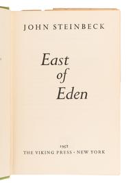 STEINBECK, John (1902-1968). East of Eden . New York: The Viking Press, 1952.