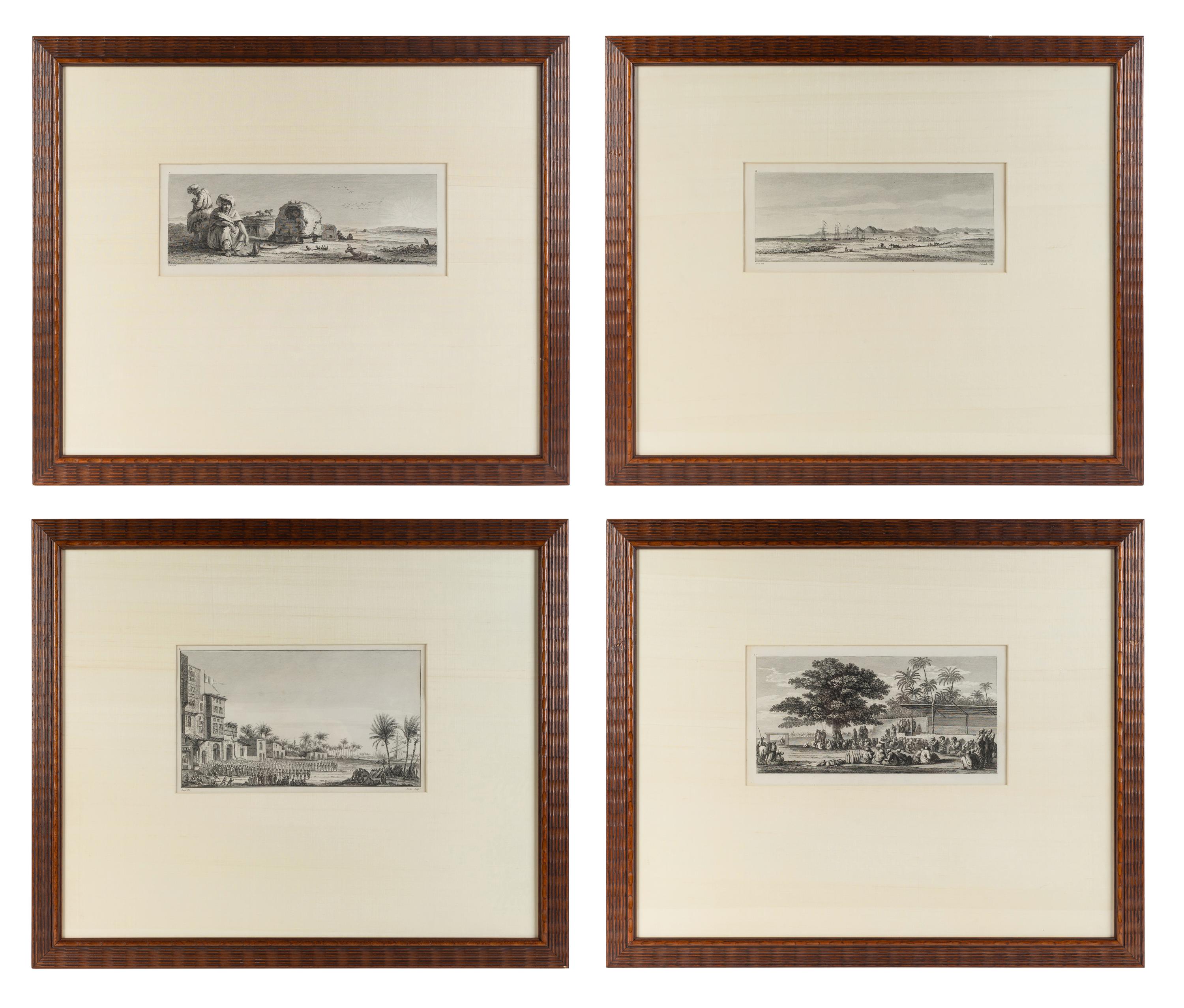 A Set of Eight Engravings Depicting Orientalist Scenes