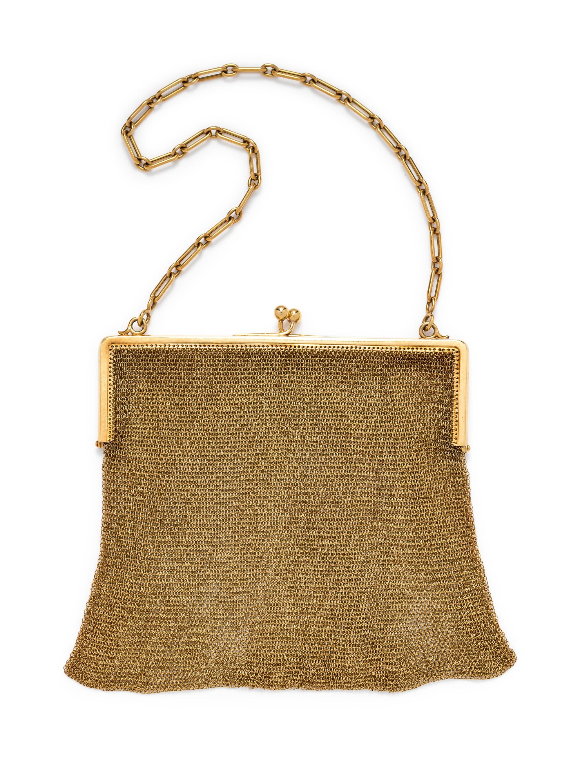 Belle Époque, Gold Mesh Purse