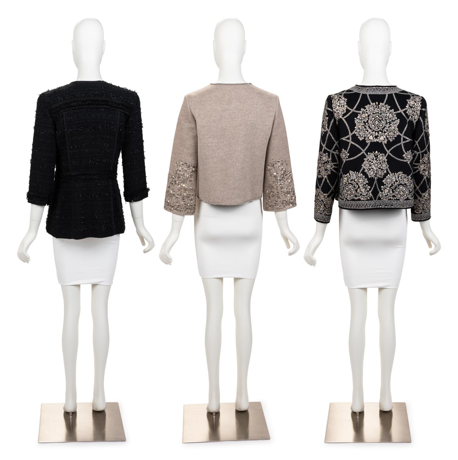 Three Oscar de la Renta Embellished Jackets, 2006-10