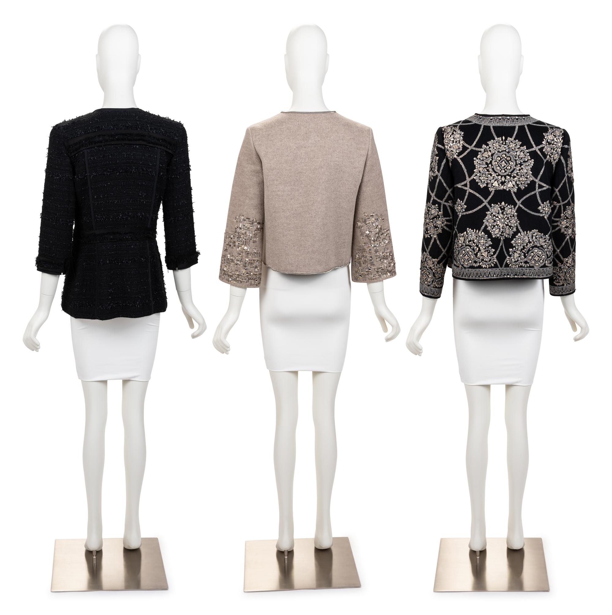 Three Oscar de la Renta Embellished Jackets, 2006-10