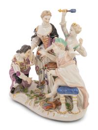 A Meissen Porcelain Figural Group