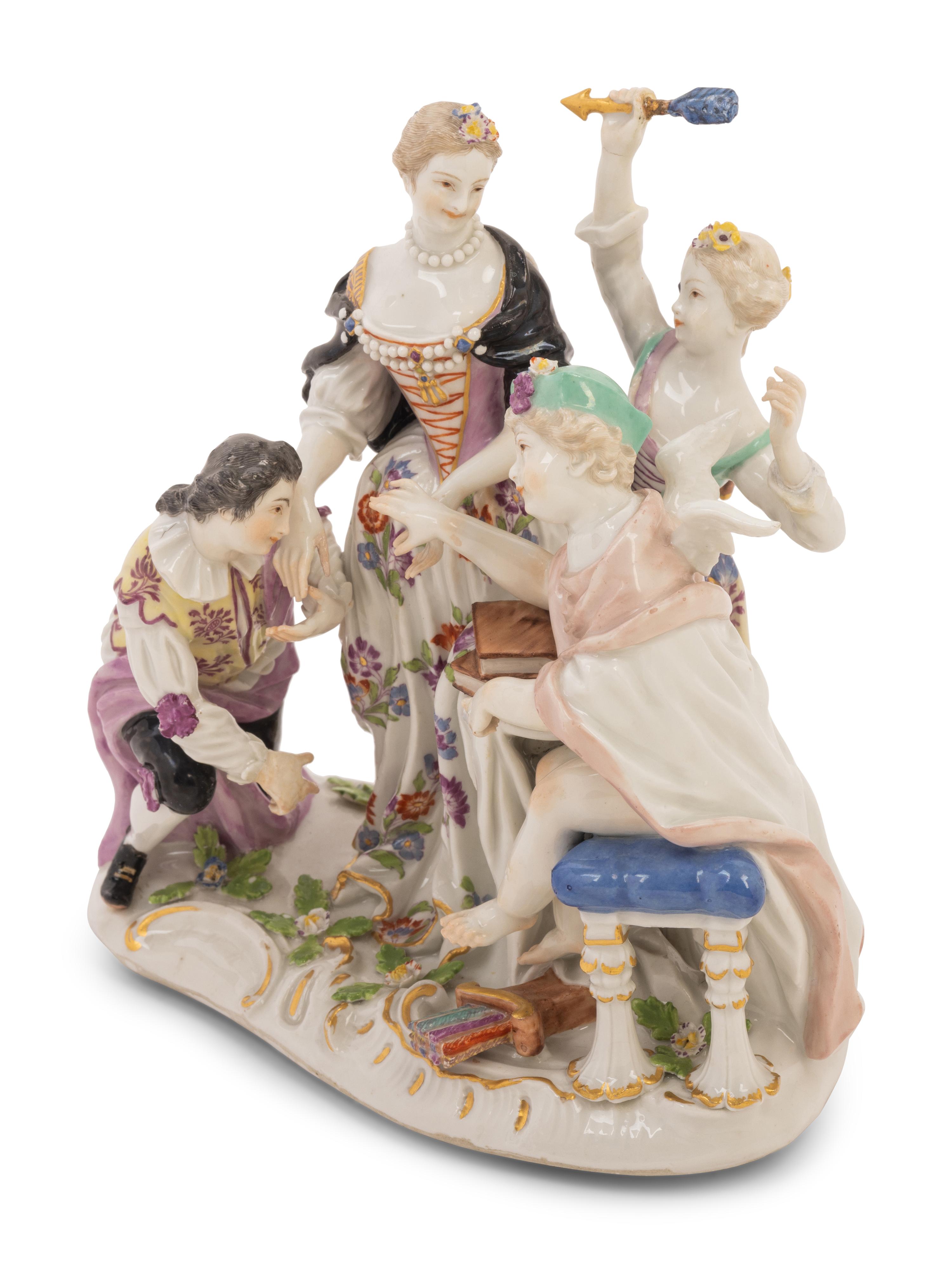A Meissen Porcelain Figural Group
