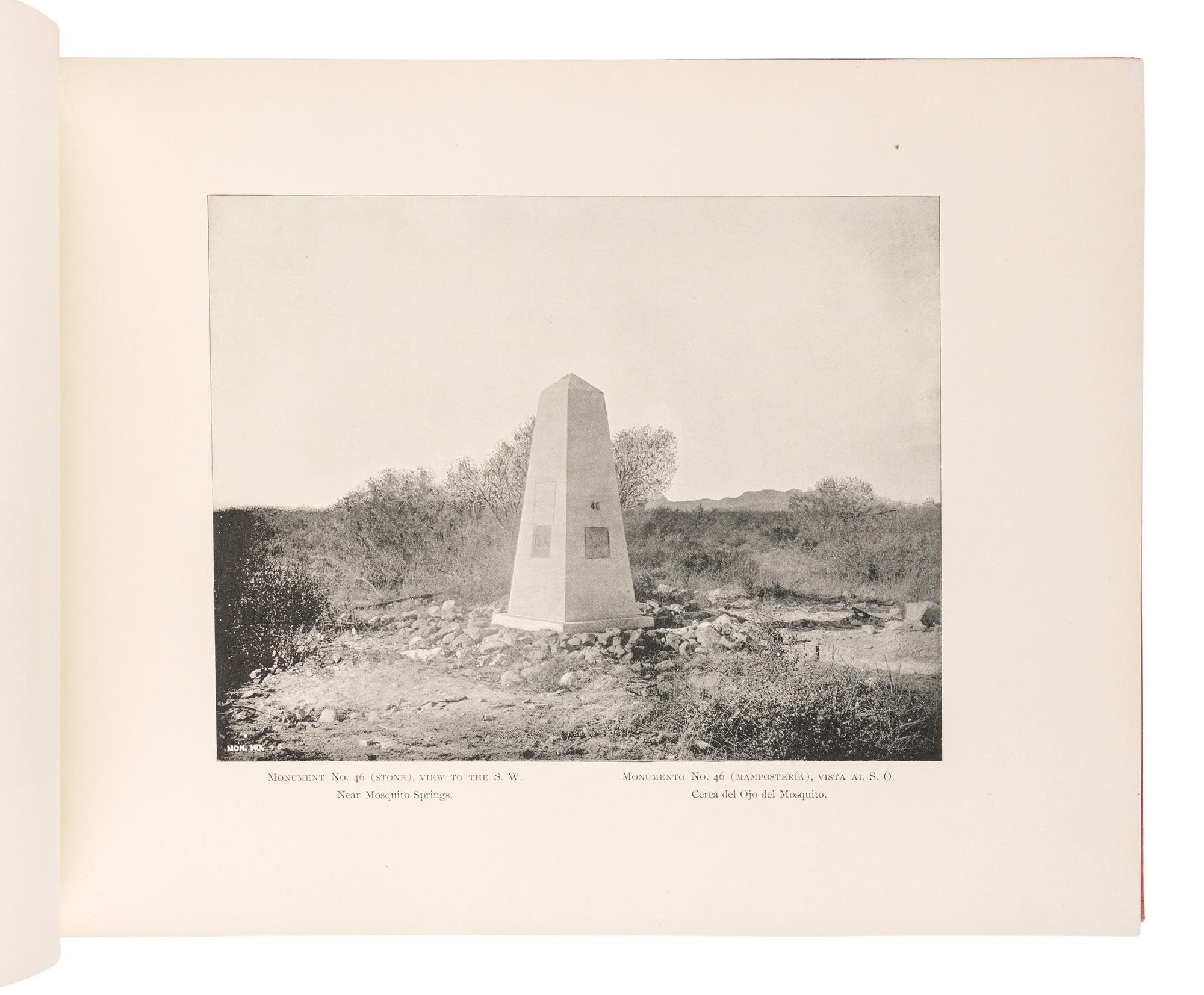 [INTERNATIONAL BOUNDARY COMMISSION]. Report of the Boundary Commission Upon the Survey and Re-Marking of the Boundary Between the United States and Mexico West of the Rio Grande , 1891-1896. Washington: Government Printing Office, 1898.