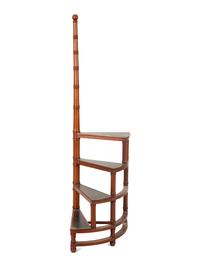 A Set of Regency Style Mahogany Library Steps