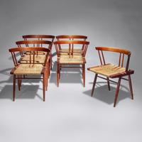 George Nakashima (American, 1905–1990) — Set of Six Chairs, c. 1959