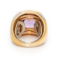 Bulgari, 'Pyramid', Amethyst and Bicolor Gold Ring