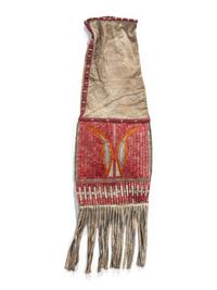 Sioux Elk Dreamer Society Quilled Hide Tobacco Bag