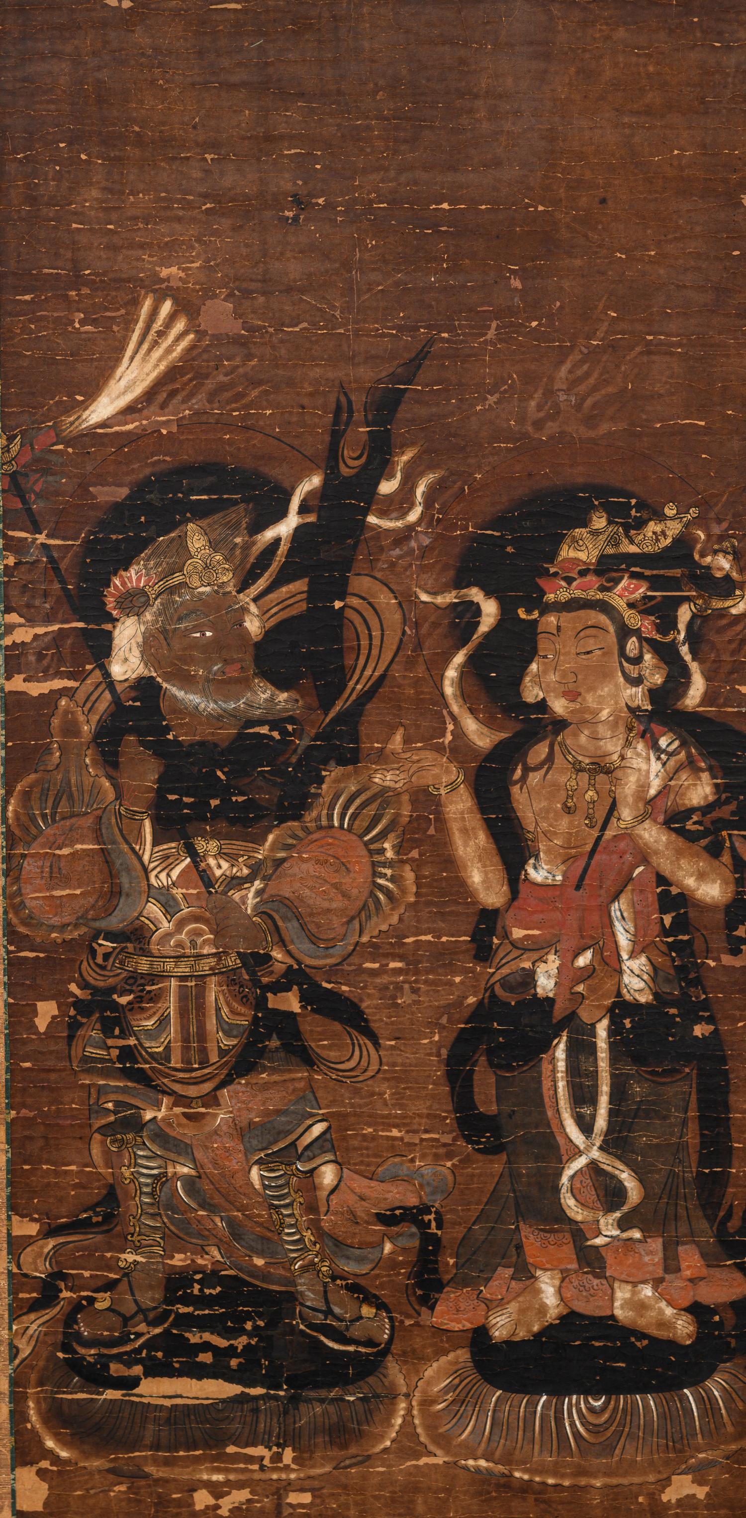 A Set of Six Japanese 'Buddhist' Paintings