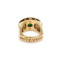 RICHARD KIMBALL, YELLOW GOLD, JADE AND DIAMOND RING