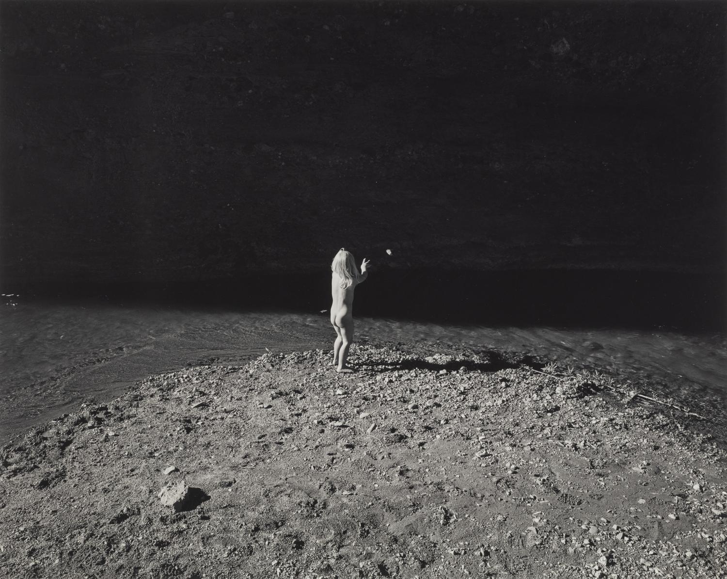 Mark Klett (born 1952) Natalie Throwing Rocks, Aravalpa Canyon, 1996