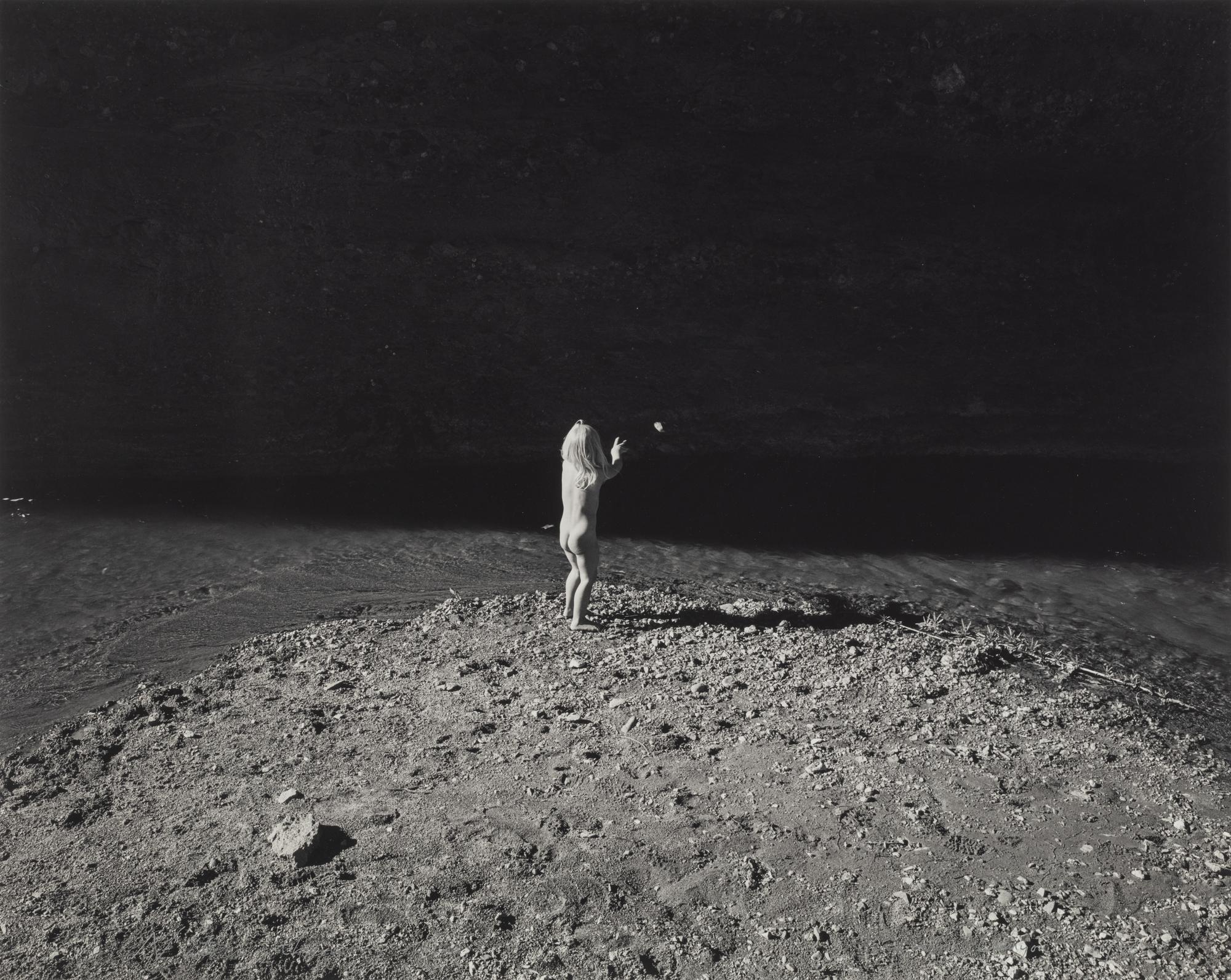 Mark Klett (born 1952) Natalie Throwing Rocks, Aravalpa Canyon, 1996