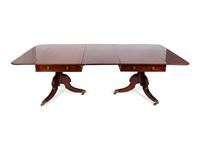 A Regency Style Mahogany Two-Pedestal Dining Table — 19TH CENTURY