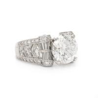 JB STAR, DIAMOND AND PLATINUM RING