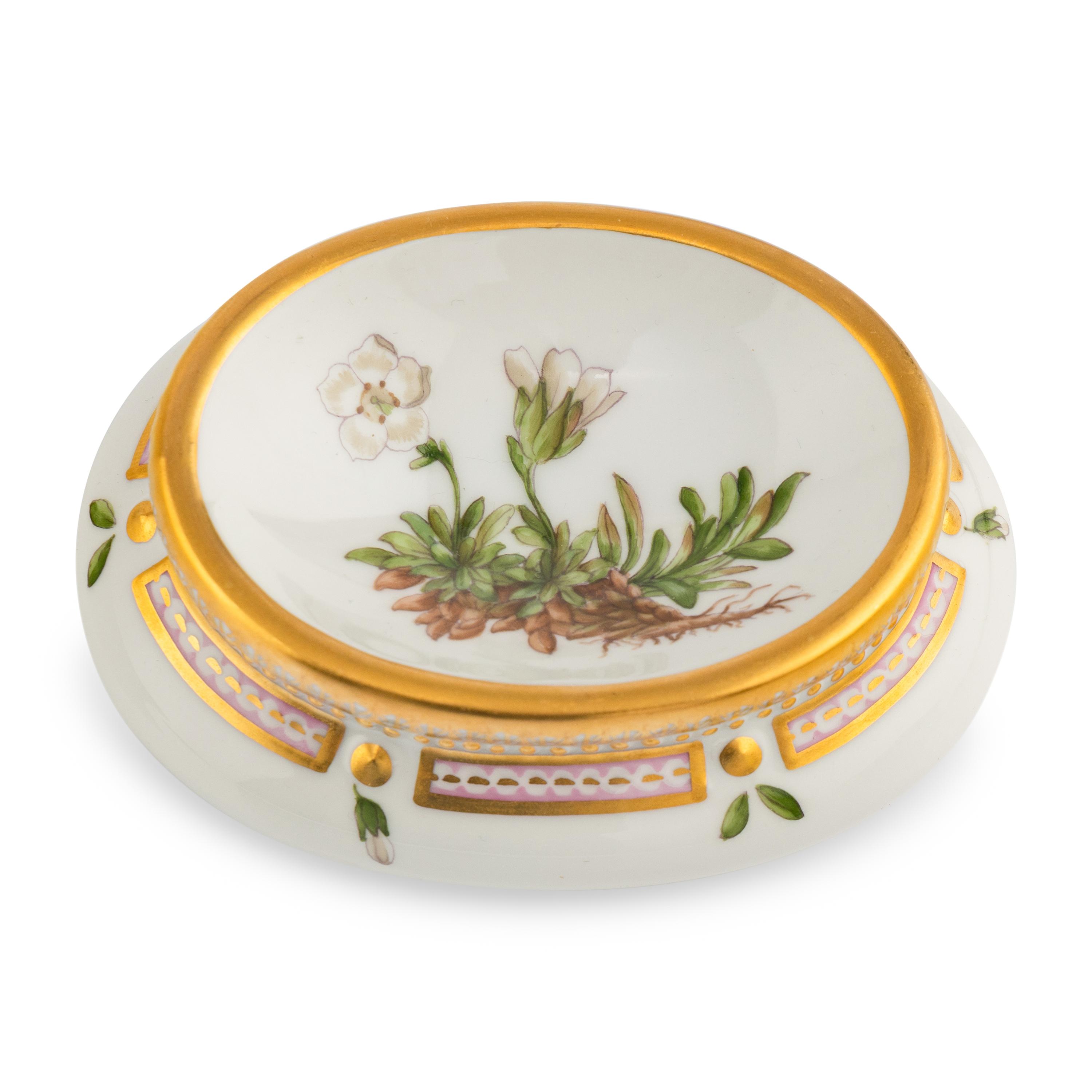 Four Royal Copenhagen Flora Danica Porcelain Table Articles