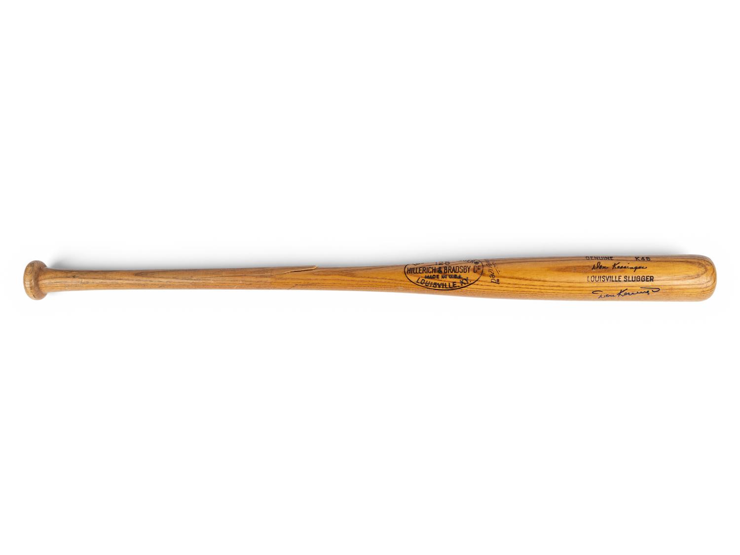 A Don Kessinger Signed Autograph Game Used Louisville Slugger Bat (Mears A5)