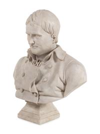 A Continental Marble Bust of Napoleon Bonaparte