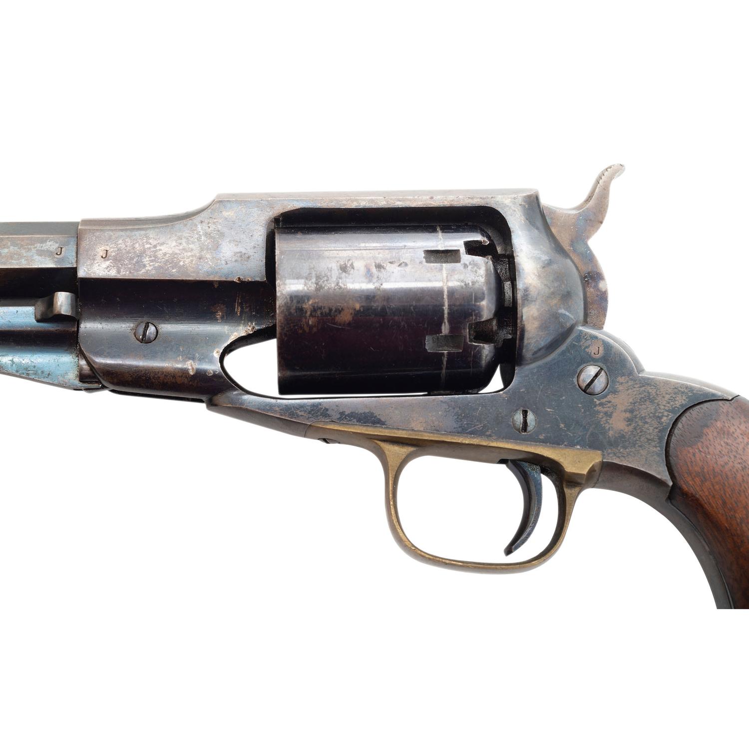 Martially Marked Remington Transitional Beals to Elliot Percussion Navy Revolver
