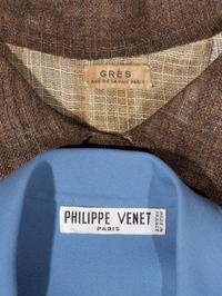 Two Haute Couture Skirt Suits: One Philippe Venet and One Grès, 1970-80s