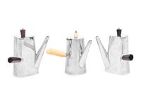 Two Victorian Silver Bachelor's Coffee Pots