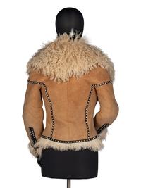 Fendi Mongolian Lamb Cropped Jacket