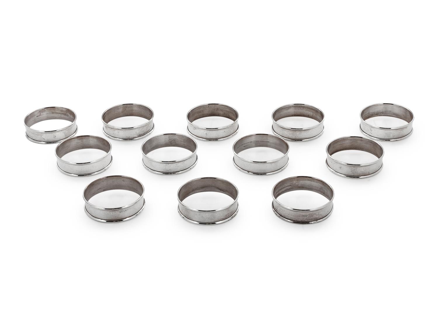 each with rolled rim.