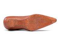 A Glazed Pottery Woman's High-Heeled Shoe