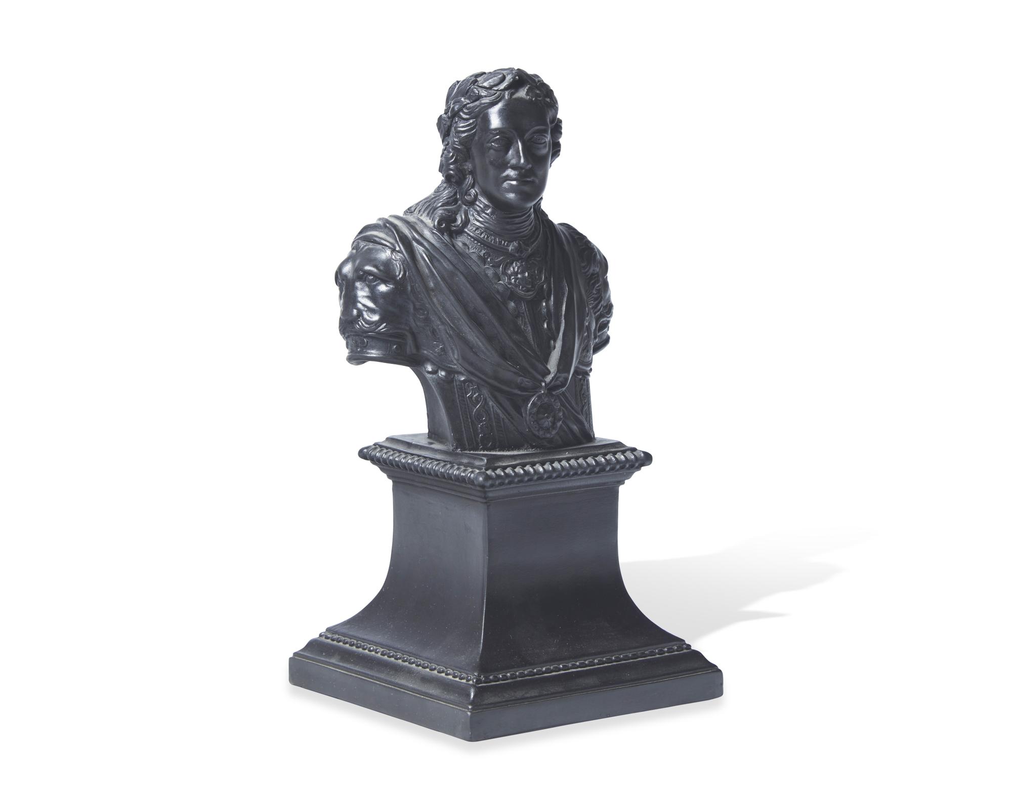 A Wedgwood Black Basalt Bust of the Duke of Marlborough