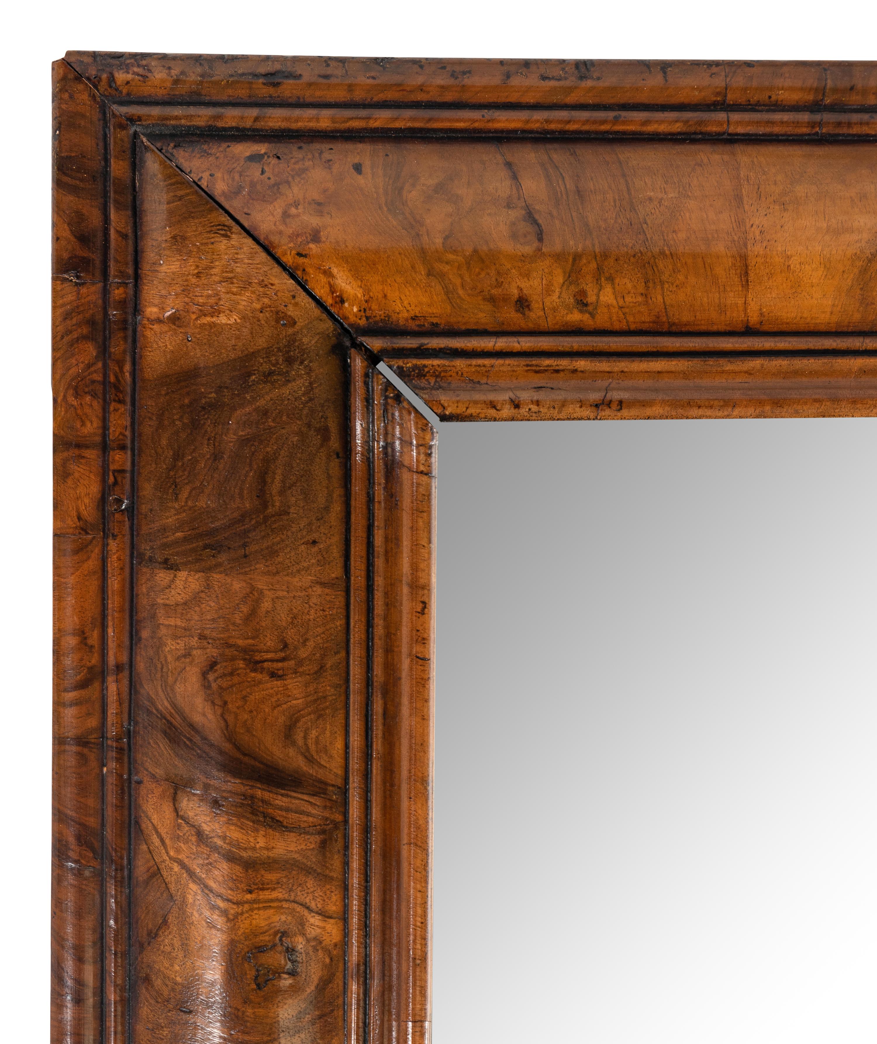 A William and Mary Walnut Mirror