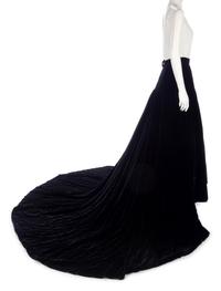 Chanel Black Velvet Skirt, 1993