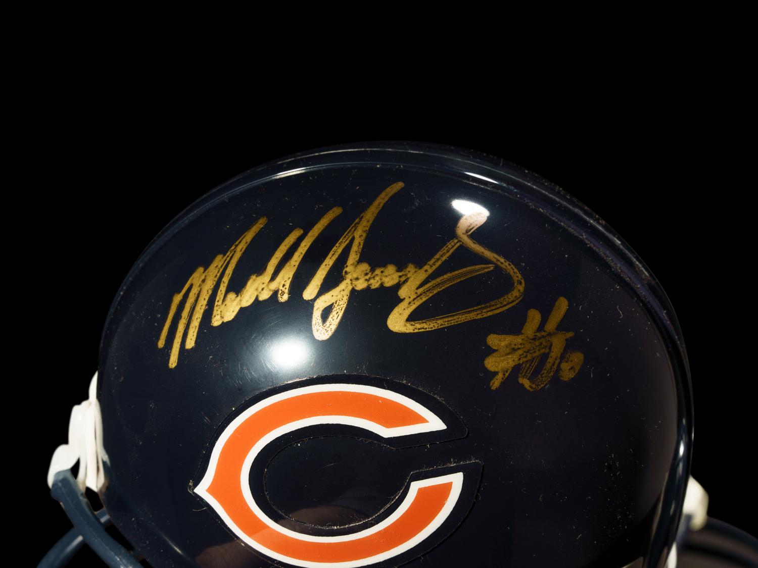 A Group of Chicago Bears Signed Items Including Dick Butkus, Gale Sayers and Brian Urlacher,