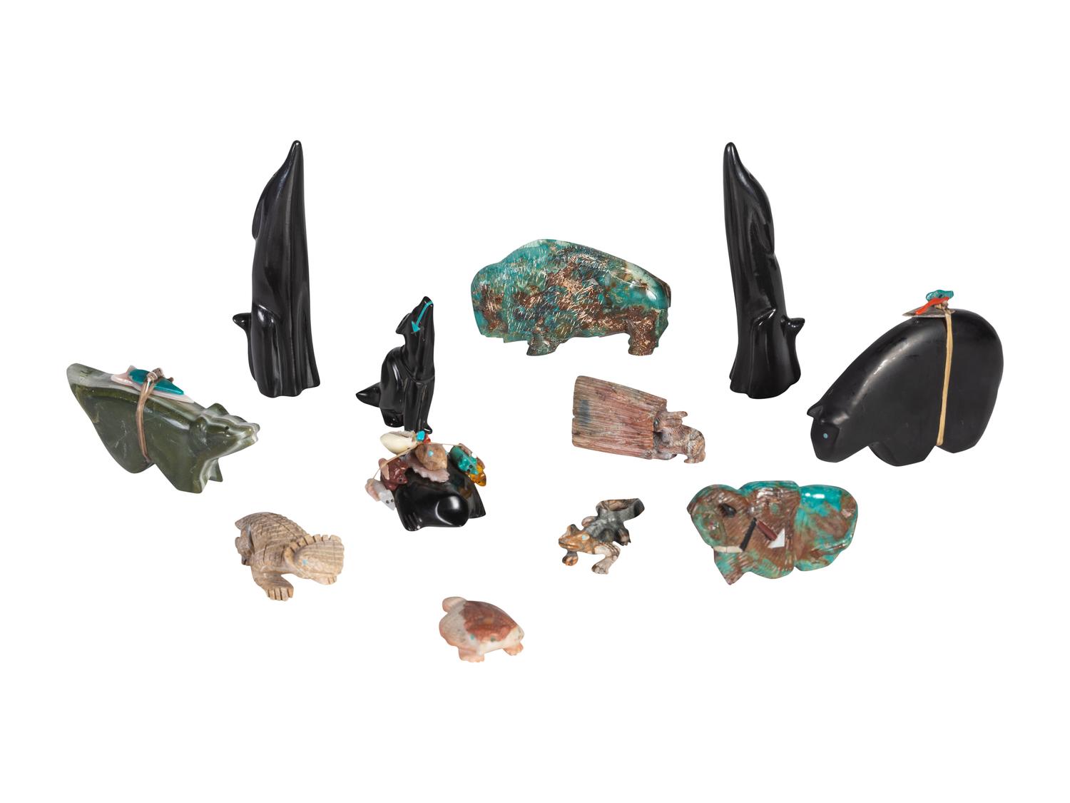 Santa Clara, San Ildefonso, and Zuni Miniatures