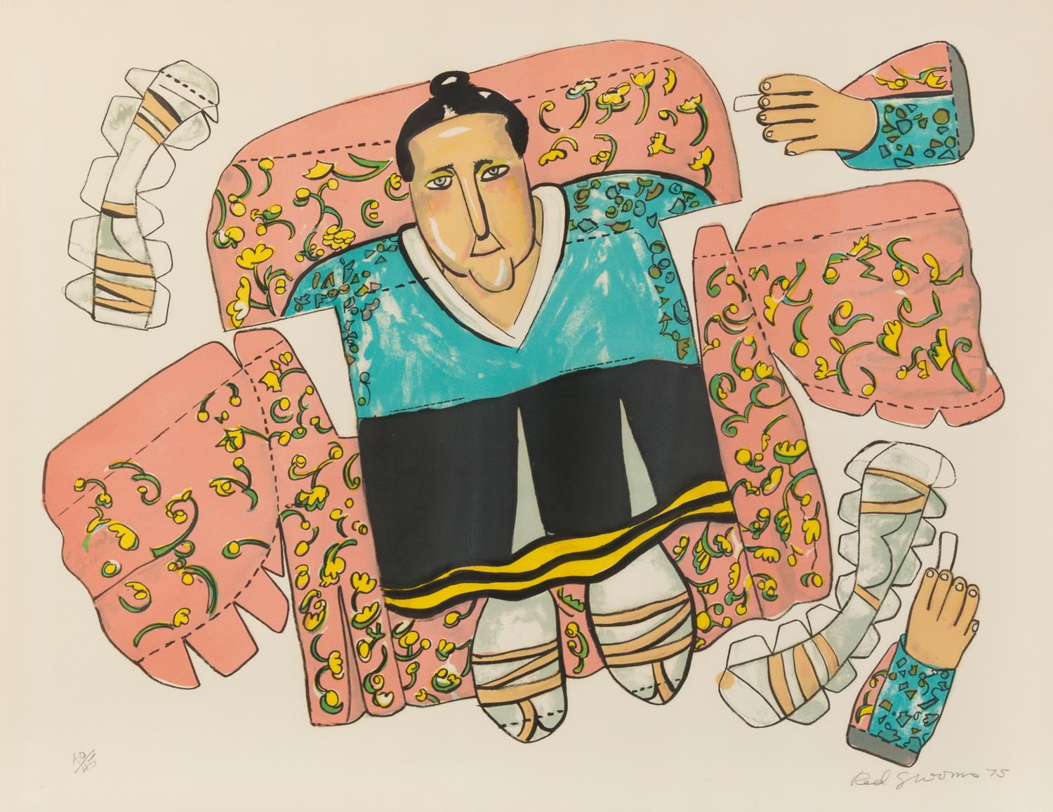 Red Grooms, (American, b. 1937), Gertrude Stein, 1975