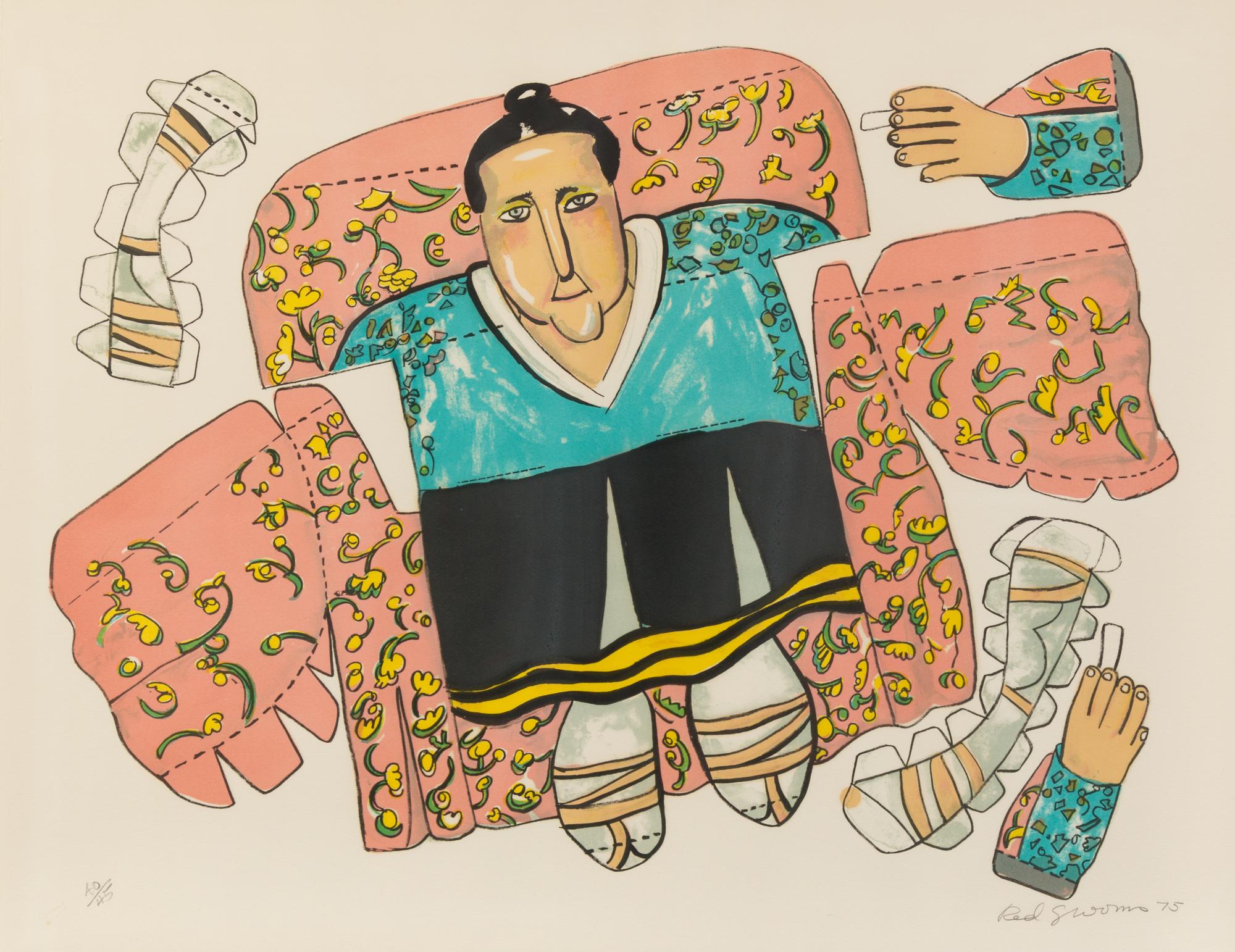 Red Grooms, (American, b. 1937), Gertrude Stein, 1975