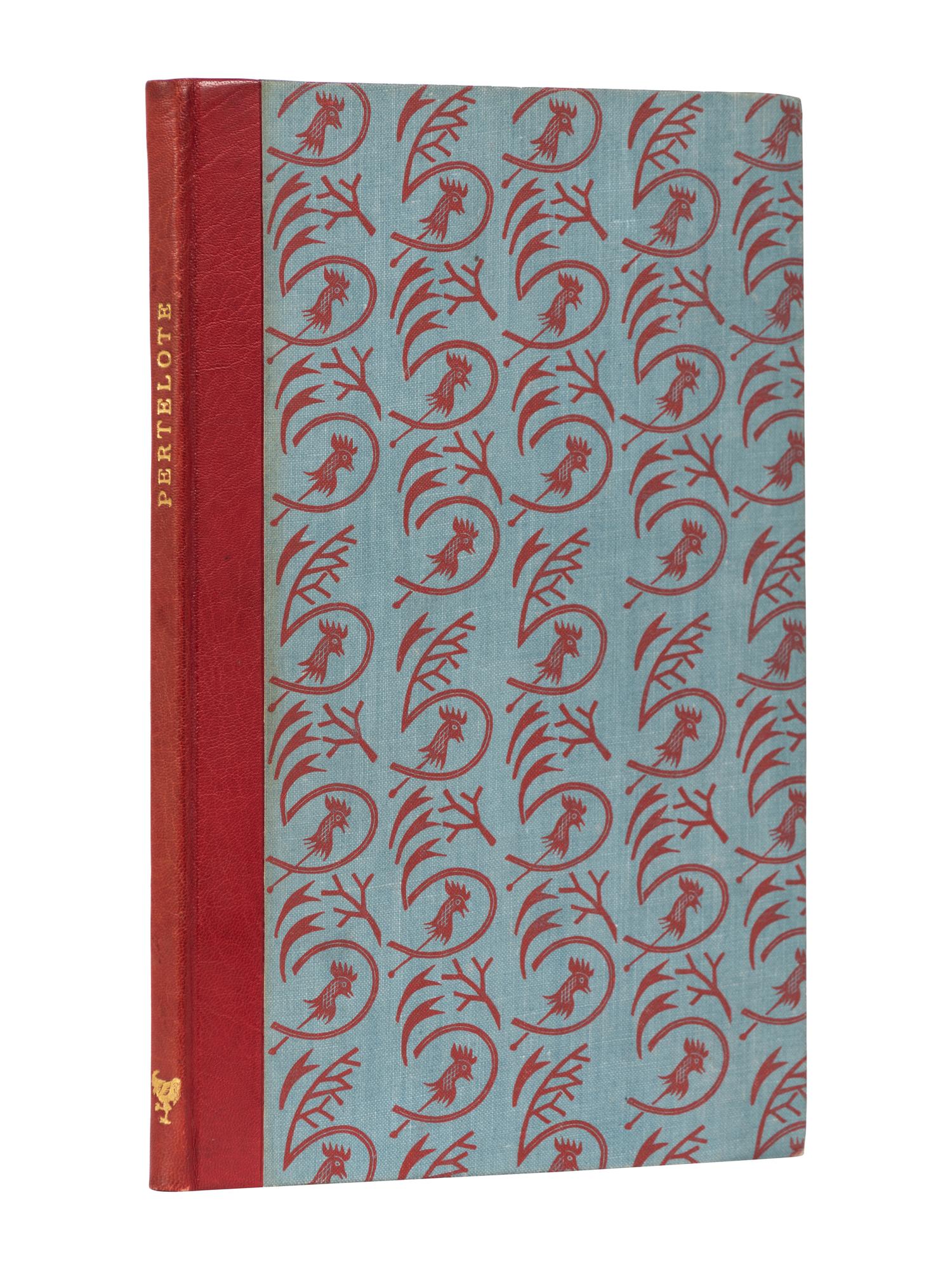 [GOLDEN COCKEREL PRESS]. SANDFORD, Christopher and Owen RUTTER, compilers. Pertelote. A Sequel to Canticleer. Being a Bibliography of the Golden Cockerel Press October 1938-1943 April… London: Golden Cockerel Press, 1943.