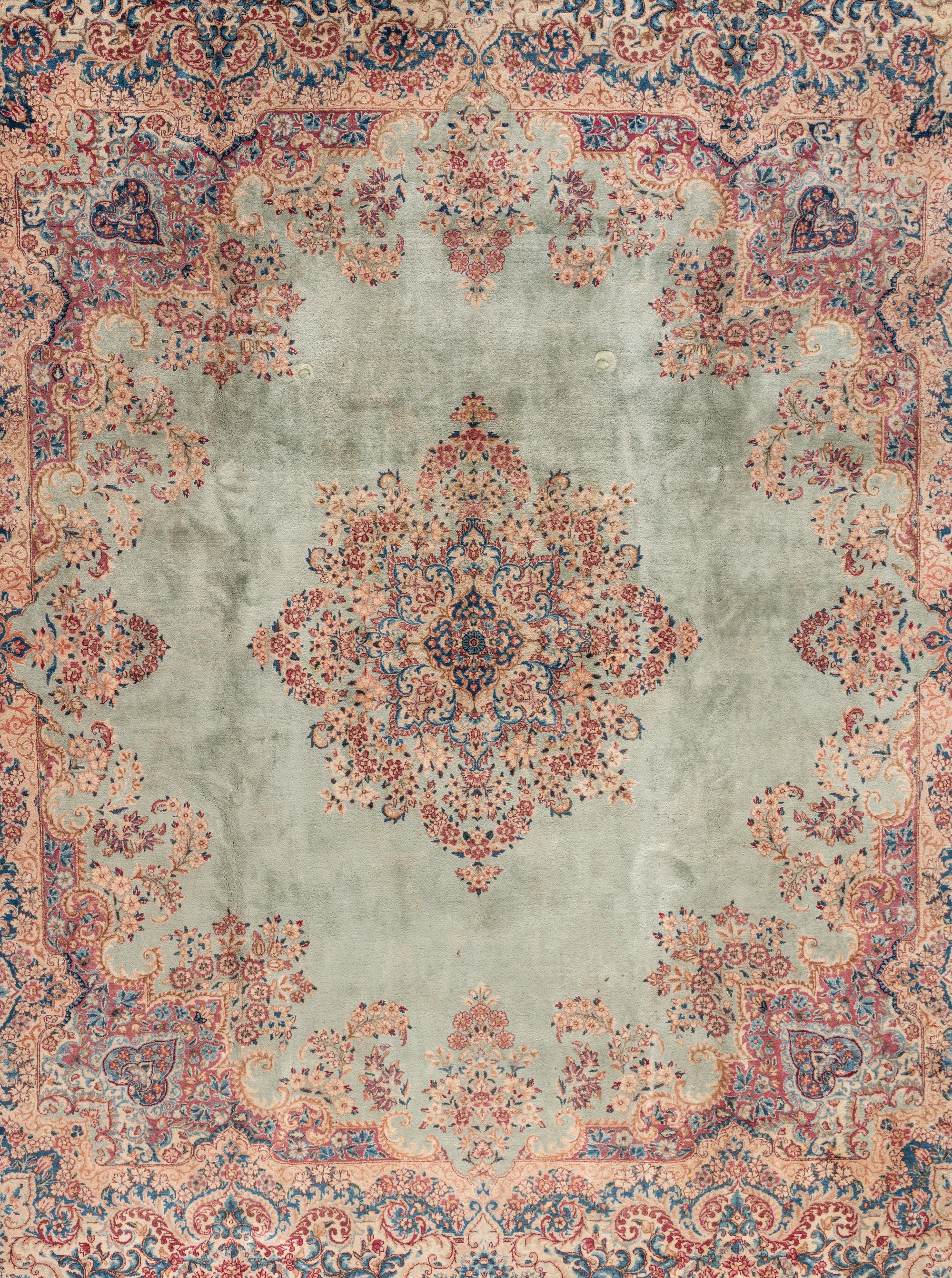 A Kirman Wool Rug