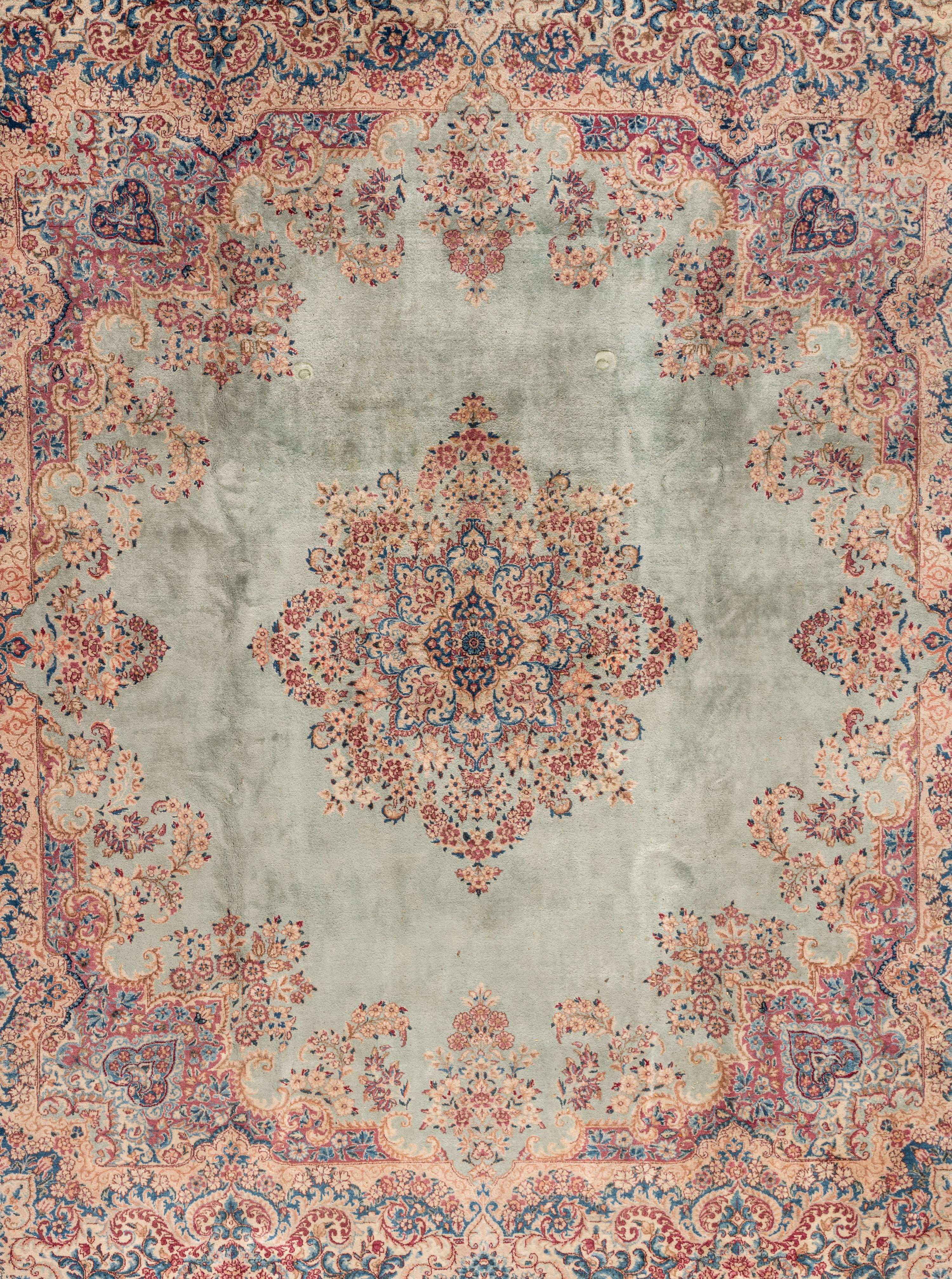 A Kirman Wool Rug