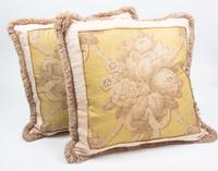 A Pair of Throw Pillows Width 22 inches.