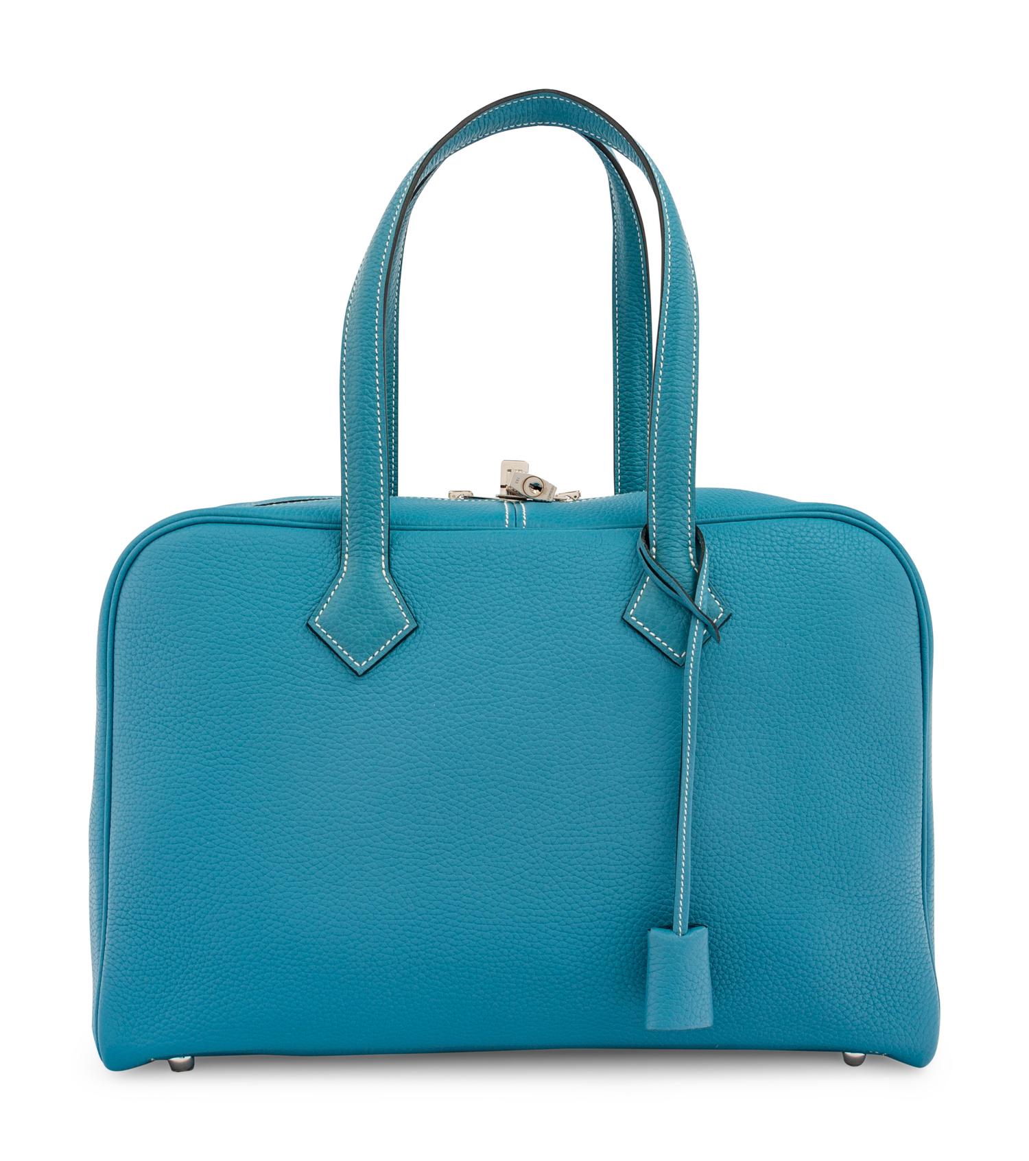 Hermès Blue Jean Victoria II Fourre-Tout 35cm Bag, 2012