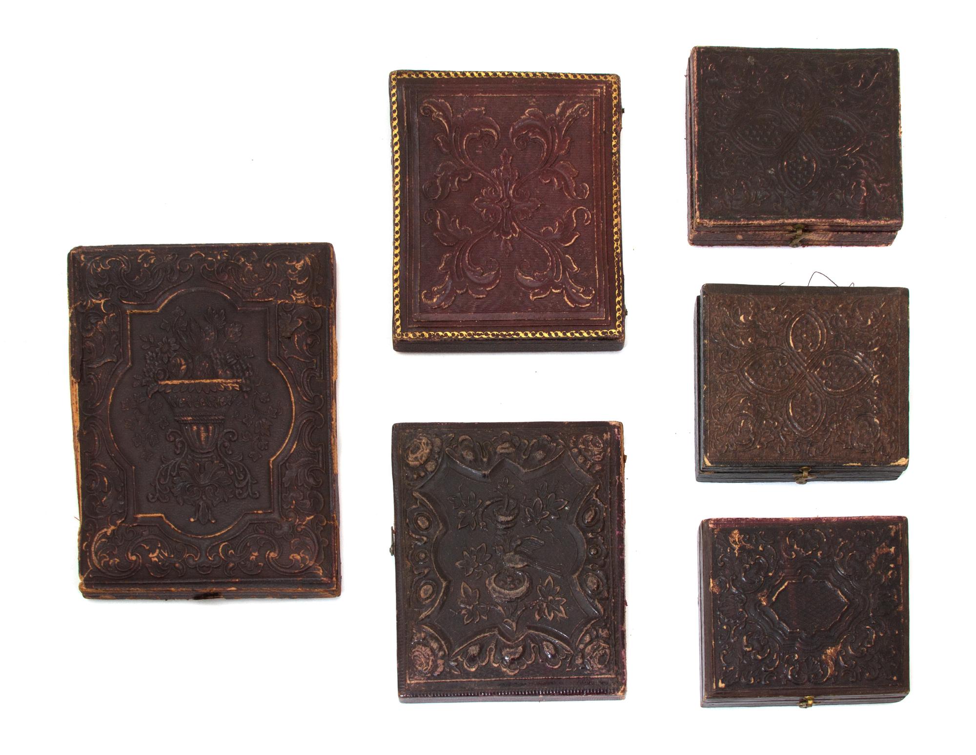 A Group of Six Daguerreotype Portraits in Gilt Frames Largest frame 4 3/4 x 3 3/4 inches. — 19TH CENTURY